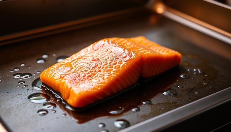 Salmon on blackstone