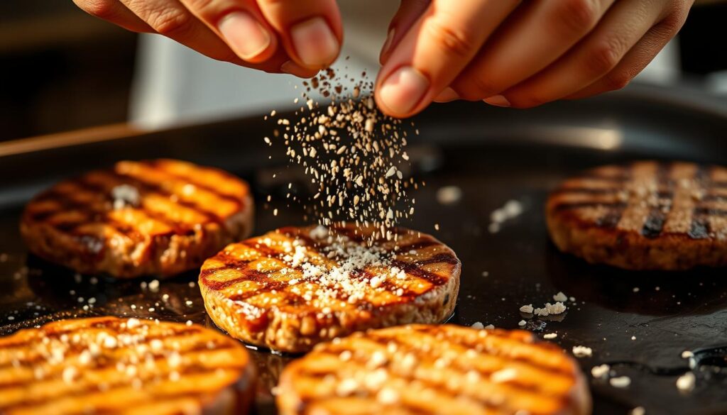 Smash burger cooking seasoning techniques